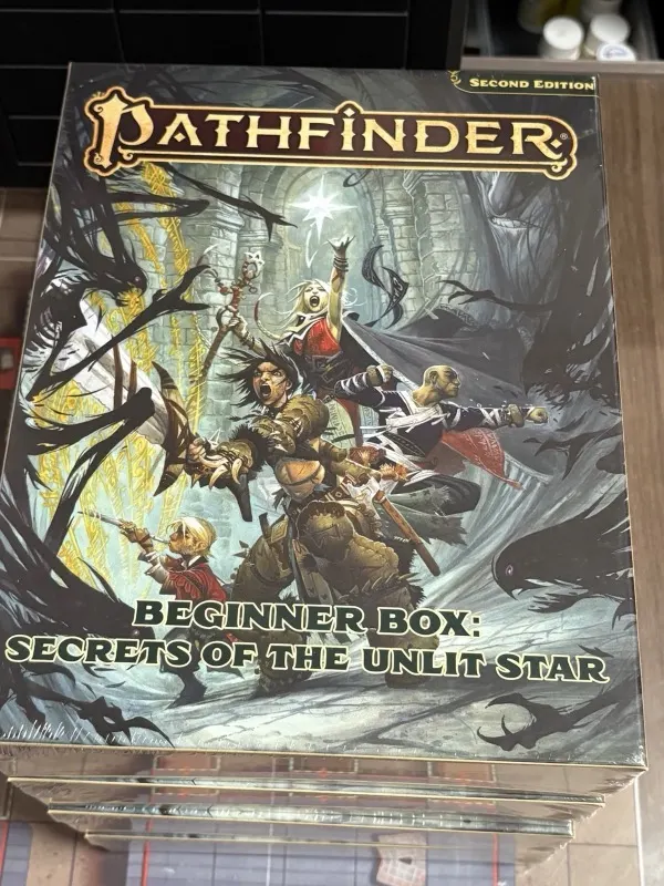Pathfinder Beginner Box: Secrets of the Unlit Star, donated by Paizo